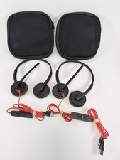 Plantronics Blackwire C3225T USB Wired Headsets Lot of 2 picture