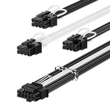 PCIe 5.0 GPU Power Cable Sleeved 70cm | 16pin(12+4) 12VHPWR Connector for RTX... picture