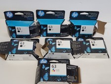 Genuine HP 63 Printer Ink Empty Cartridge 7 Lot with 7 Boxes picture