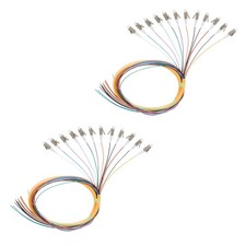 2 PCS 12Strand LC OM1 Multimode Pigtail 1.2m Fiber Optic Cable Networking picture