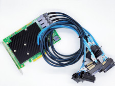 LSI 9300-16I HBA Card SAS Controller PCI-E 12Gbps IT Mode +4*8643 to 4x 8482 SAS picture