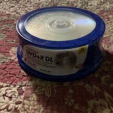 DVD Blank Office Depot Double Layer DVD+R DL Recordable Media 25 Pack New Sealed picture
