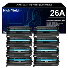 8PK Toner Compatible With HP 26A CF226A Laserjet Pro M402dw M402d M402n M426dw picture