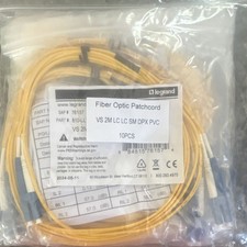 Legrand LC-LC Single-Mode Duplex Fiber Optic Patchcord 2m Yellow 10pcs picture