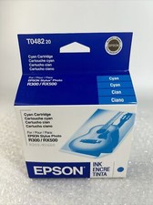 Genuine Epson TO48220 Cyan Ink Cartridge - New in box Blue NOS picture