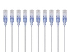 SlimRun Cat6A 30AWG 1ft Ethernet Patch Cable 10 Pack Snagless Design picture