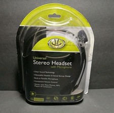 Gear Head AU2700S Adjustable Universal Stereo Headset Boom Mic Volume Control picture