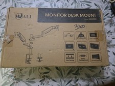 WALI GSDM002 Dual LCD Monitor Desk Mount - Black picture