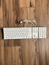 Vintage Apple Mac A1048 White Wired Full Size Keyboard w/ 2 USB Ports TESTED picture