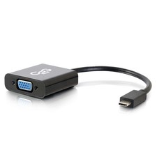 C2G USB-C® to VGA Video Adapter Converter Black Model 29471 picture