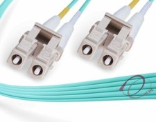 OM4 LC-LC 40/100G 50/125 Multimode Duplex Fiber Cable - 25 Meter NEW picture