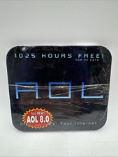 AOL 8.0  America Online Windows  Aliens tin CD Sealed New picture