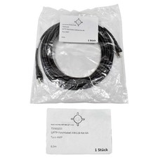 Geiger 72001221 RJ-45 S/FTP Patch Cable AWG26 Cat.6A Tyco Amp 8m Black NEW NEW picture