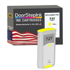 DoorStepInk Compatible Ink Cartridges For HP 727 Yellow 130ml-USA picture