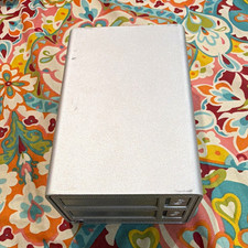 G-Technology G-DOCK ev Thunderbolt Dual-Bay 3.5in Drive Dock Silver Aluminum. picture