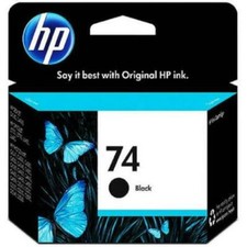 HP #74 CB335WN Genuine Black Ink Cartridge New Box picture