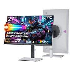 KTC M27U6 27'' 4K QD-Mini LED White Gaming Monitor Dual Mode Fast IPS HDR1000 picture