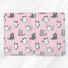 Cute Cats Animal Hearts Pink Case For iPad 10.2 Air 3 4 5 Pro 9.7 11 12.9 Mini picture