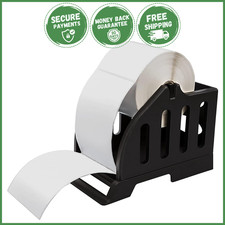 ROLLS LABEL HOLDER FAN-FOLD LABELS Thermal Label Printer 4x6 Plastic Stand NEW picture