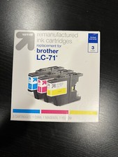 Up & Up Remanufactured Cyan/Magenta/Yellow 3pk Ink Compatible with Brother LC-71 picture