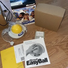 Microsoft Easyball Vintage Children's Navigation Trackball PC Device Untested picture
