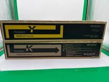 LOT OF 2-New In Boxes Genuine Kyocera TK-8307-Black+Yellow Kit For Taskalfa picture