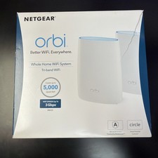 Netgear Orbi AC3000 Trri-Band Wireless Router - White, Pack of 2 (RBK50-100NAS) picture