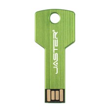 Free Logo Metal Key USB 2.0 Flash Drive Gold Real Capacity Pen Drive 64G 32G 16G picture