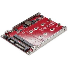 StarTech Dual-Slot M.2 to SATA Adapter, M.2 SATA Adapter for 2.5