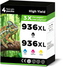 936XL (936e) Ink Cartridges for HP OfficeJet Pro 9110e 9120e 9122e 9125e 9128e picture