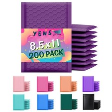 Yens® 200 #2 Poly Bubble Padded Envelopes Mailers 8.5 X 11 -PURPLE picture