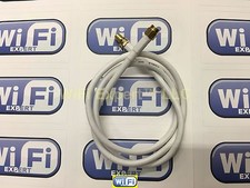 White RG58U LOW LOSS COAX RF CABLE RP-SMA MALE TO RP-SMA or N TYPE MALE/FEMALE picture
