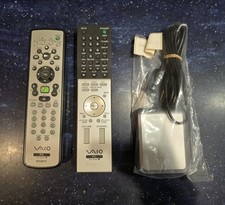 Sony VAIO RM-GP5U & RM-MC10 PC Remote Controls w Infrared Receiver PCVA-IR8U picture