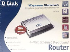 D-Link DI-604 Wired Ethernet Router 4-Port Cable/DSL New Sealed picture