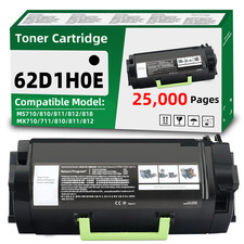 62D1H0E Toner Cartridge Compatible for Lexmark MX710 MX711 MX718  MX810 MX812 picture