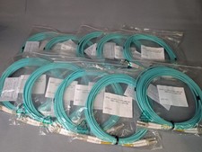 LC-LC UPC Fiber Optic Patch Cable 6M Lot Of 10 Duplex MM DX OM3-150 2.0 LSZH picture