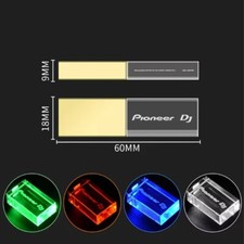 Pioneer DJ LED Crystal USB 2.0 Flash Drive 128GB Pendrive 64GB Memory Stick 16GB picture