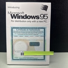 Microsoft Windows 95 For Distribution only with a new PC Disc is Mint condition picture