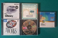 Microsoft CDs,5 Pack Bundle Office XP Pro,Works,Windows95 Plus,Office 97,Library picture