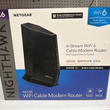 NETGEAR Nighthawk AX6 - AX2700 WiFi Cable Modem Router - CAX30 picture