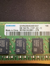 Samsung 8GB DDR4 2133MHz PC4-2133P 288-Pin UDIMM RAM M378A1K43BB1-CPB picture