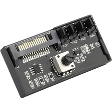 PC System Fan Controller Hub 4 Port PWM SATA Powered 12V 60W Adjustable Cooling picture
