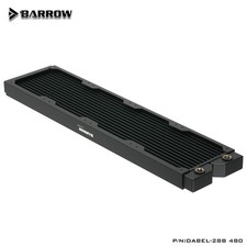 Barrow Dabel 480mm Red Copper Radiator High Performance DABEL-28B 120mm x4 Black picture