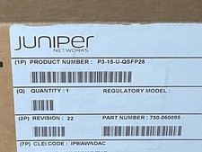 Juniper Networks P3-15-U-QSFP28 15 x 100GE QSFP BRAND NEW  picture