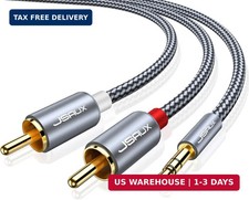 Jsaux Rca To 3.5Mm Cable 6.6Ft, Aux To Rca Headphone Male To Male Jack picture
