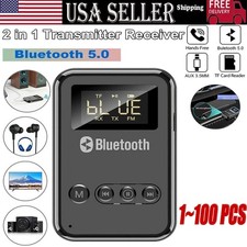 USB Bluetooth 5.0 Transmitter Receiver 4in1 Wireless Audio 3.5mm Aux Car LOT picture