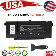 ✅LOT 7FMXV Battery For Latitude 5320 7320 7420 7520 9JM71 0TN2GY TN2GY 63Wh picture