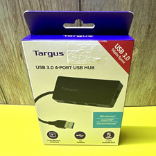 Targus USB 3.0 4-Port Hub 5Gbps USB Powered Plug & Play Black ACH154US picture