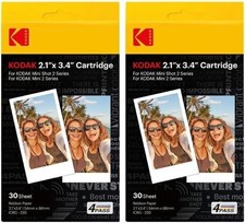 KODAK Photo Printer 2.1 x 3.4 Inch Cartridge Film 60 Sheets, 2 Boxes of 30 Sheet picture