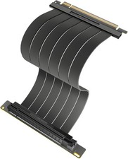 OKINOS PCI-E 4.0 Riser Cable 200mm PCIe 4.0 x16 High Speed Port 250 Degree Black picture